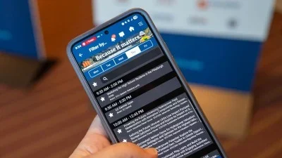 Banner Ad on Mobile App - Event Schedule Section -